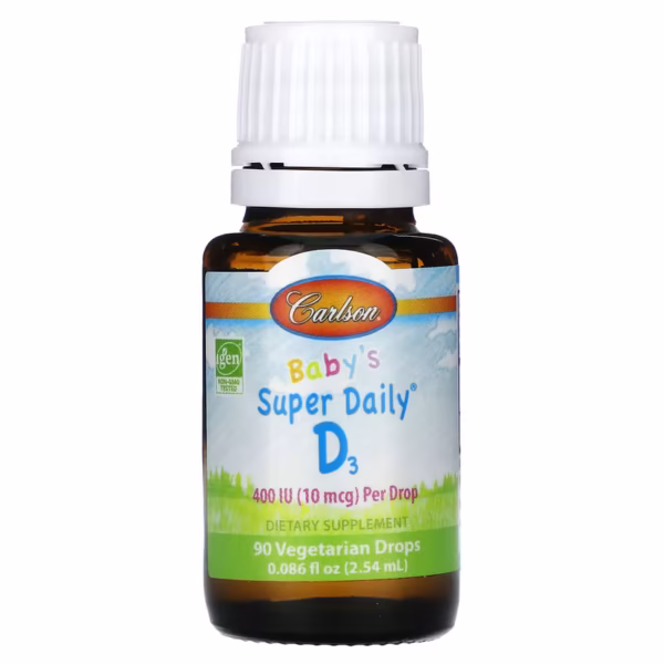 carlson, baby's super daily®, d3, 10 мкг (400 МО)
