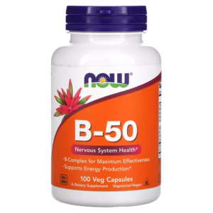 now foods, В 50, 100 рослинних капсул