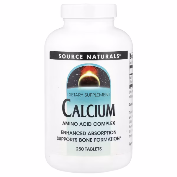source naturals, кальцій, 200 мг, 250 таблеток
