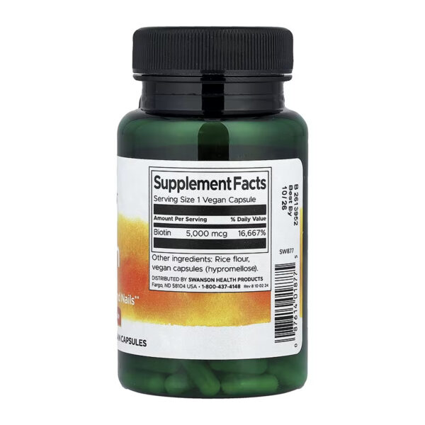 biotin 5000mcg 100 caps