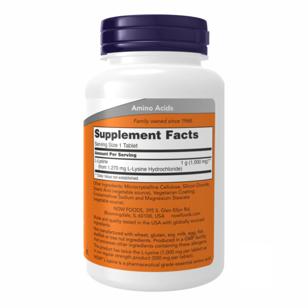 l lysine 1000mg 250 tabs