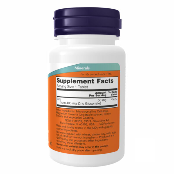 zinc gluconate 50 mg 100 tabs