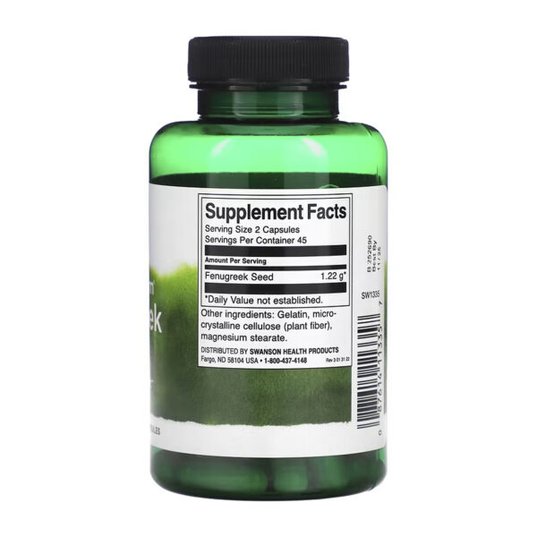 fenugreek seed 610mg 90 cap